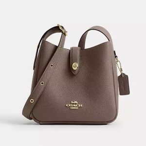Coach Hadley Mini Pebbled Leather crossbody with Gold Hardware